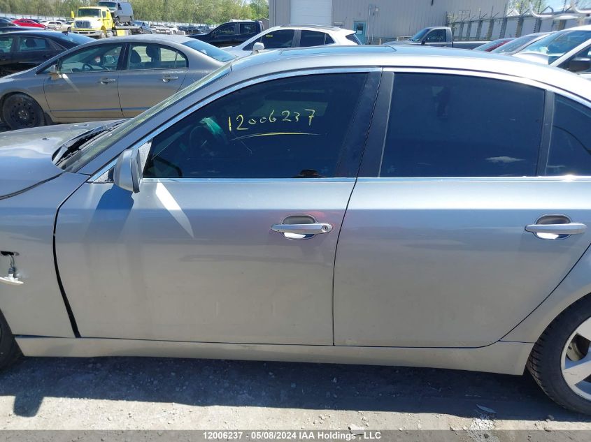 2007 BMW 530 I VIN: WBANE73547CM44625 Lot: 12006237