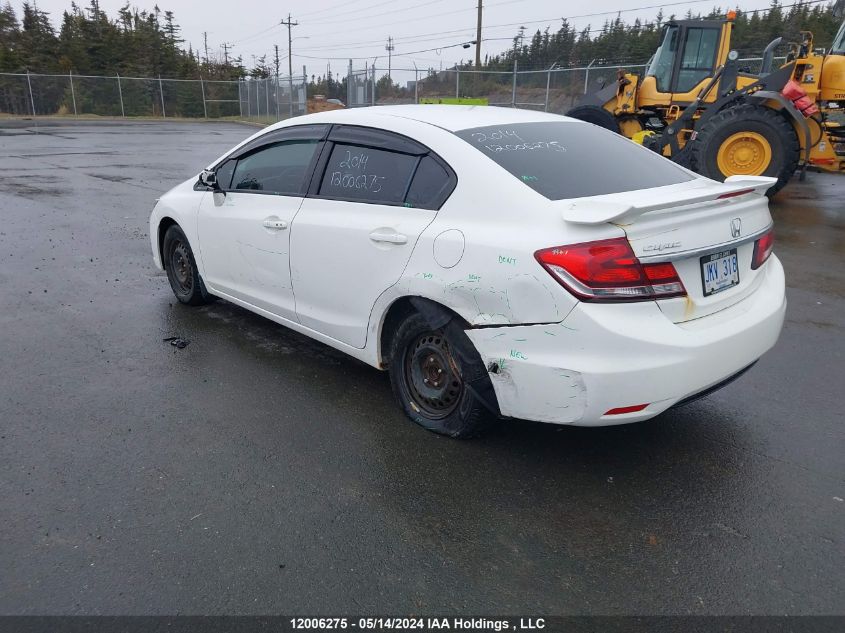 2014 Honda Civic Sedan VIN: 2HGFB2F57EH036291 Lot: 12006275