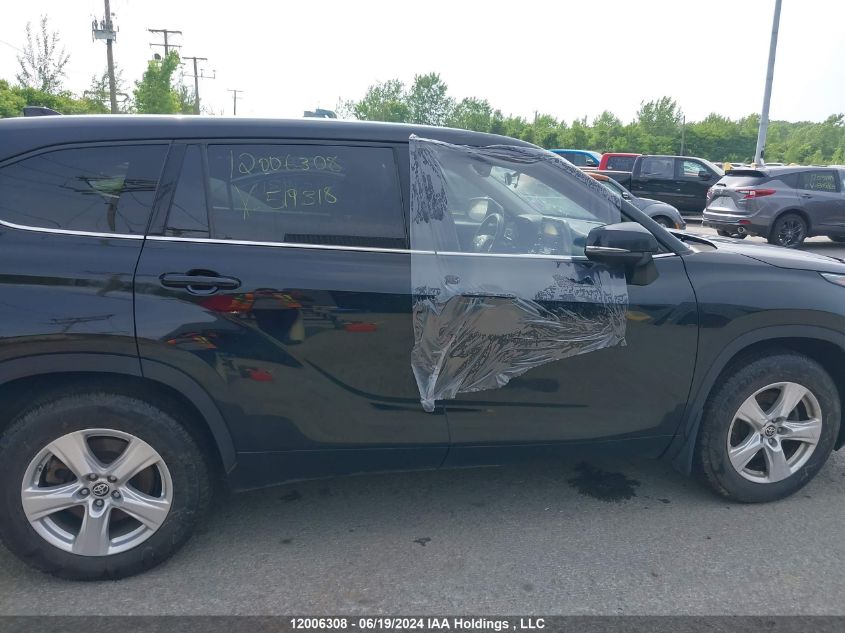 2020 Toyota Highlander Le VIN: 5TDBZRBH6LS519318 Lot: 12006308