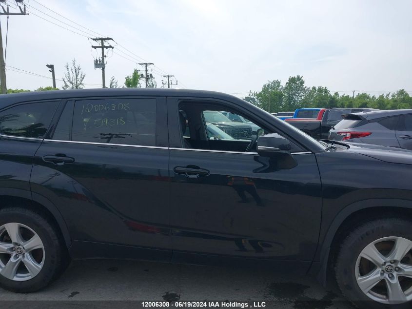 2020 Toyota Highlander Le VIN: 5TDBZRBH6LS519318 Lot: 12006308