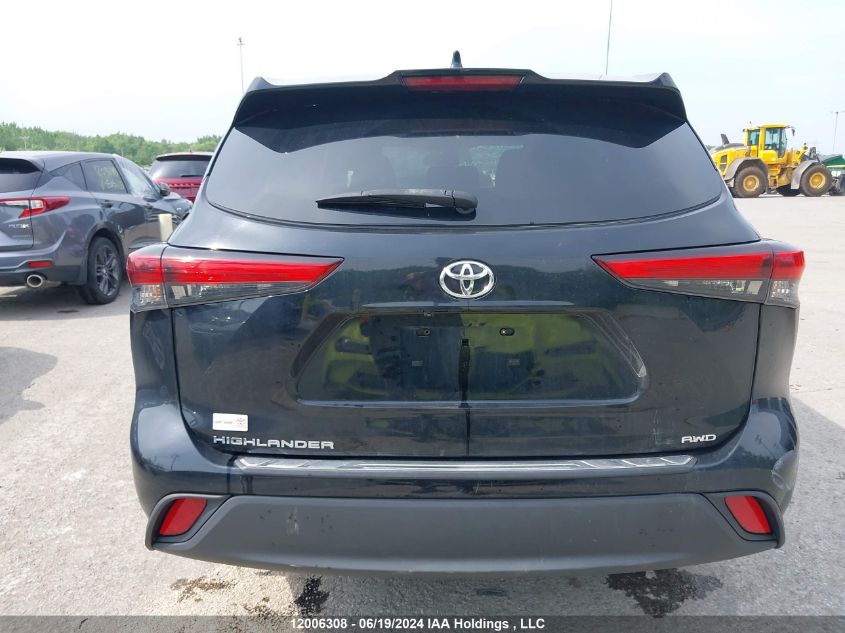 2020 Toyota Highlander Le VIN: 5TDBZRBH6LS519318 Lot: 12006308