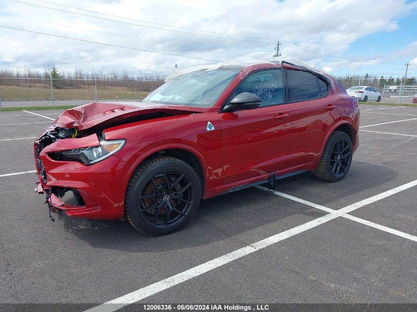 2020 Alfa Romeo Stelvio Quadrifoglio VIN: ZASPAKEV3L7C92662 Lot: 12006336