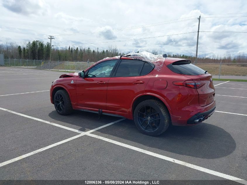 2020 Alfa Romeo Stelvio Quadrifoglio VIN: ZASPAKEV3L7C92662 Lot: 12006336