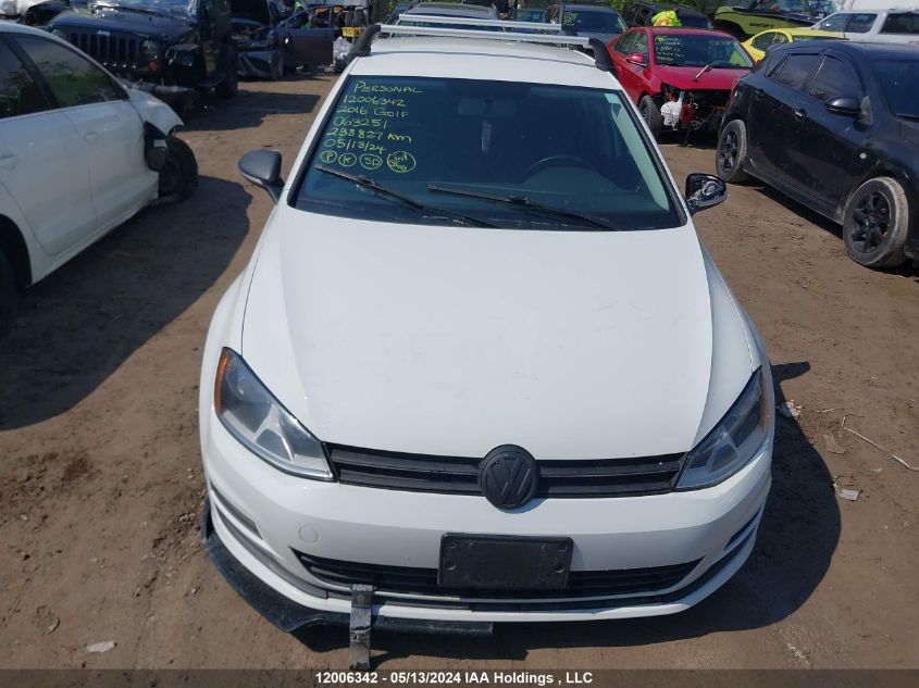 3VW117AU8GM063251 2016 Volkswagen Golf