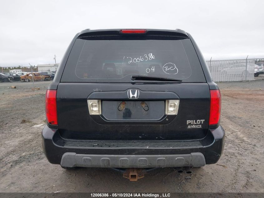 2004 Honda Pilot Lx VIN: 2HKYF18134H001673 Lot: 12006386