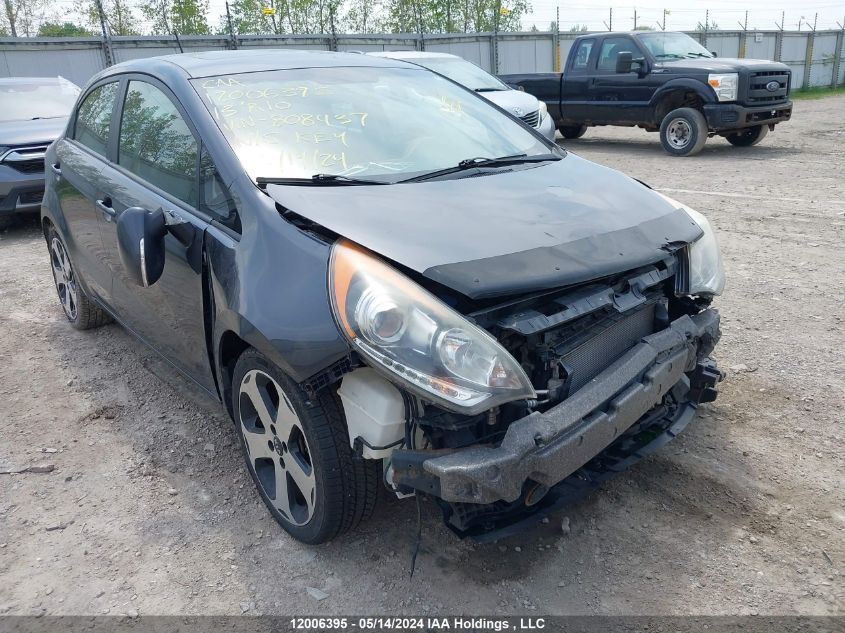 2013 Kia Rio VIN: KNADN5A30D6808437 Lot: 12006395