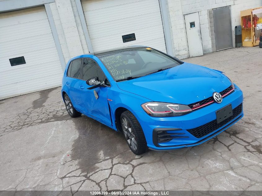 2021 Volkswagen Golf Gti VIN: 3VW6T7AU1MM003923 Lot: 12006399