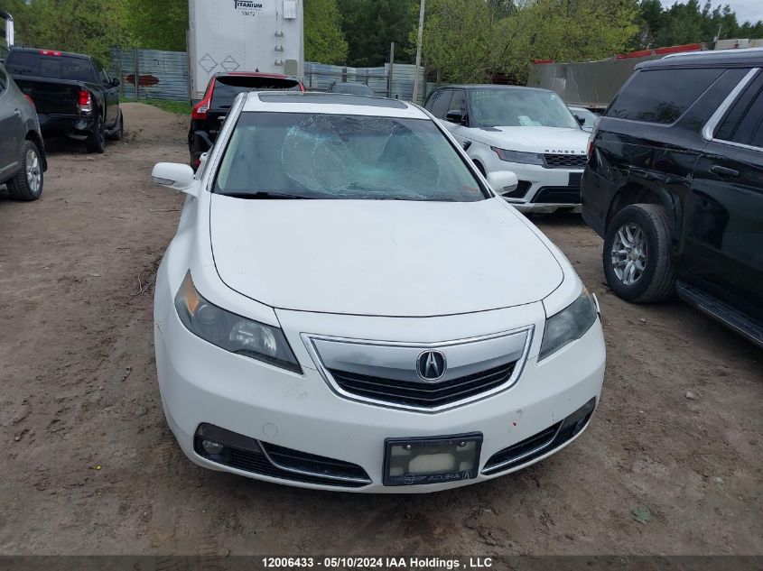 2012 Acura Tl VIN: 19UUA8F53CA800016 Lot: 12006433