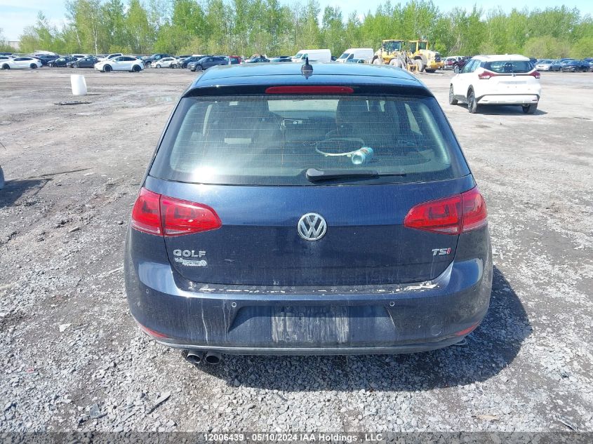 2016 Volkswagen Golf VIN: 3VW217AUXGM032460 Lot: 12006439