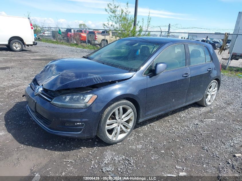 2016 Volkswagen Golf VIN: 3VW217AUXGM032460 Lot: 12006439