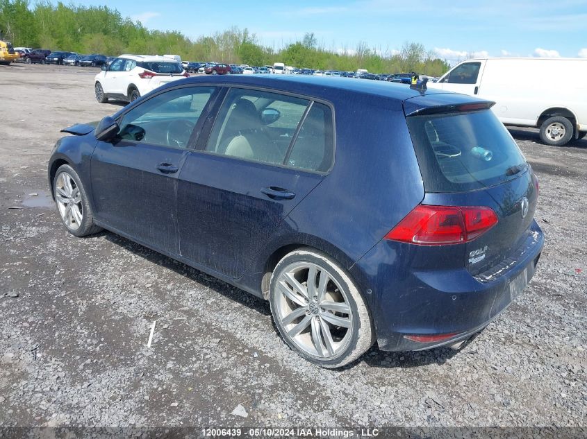 2016 Volkswagen Golf VIN: 3VW217AUXGM032460 Lot: 12006439