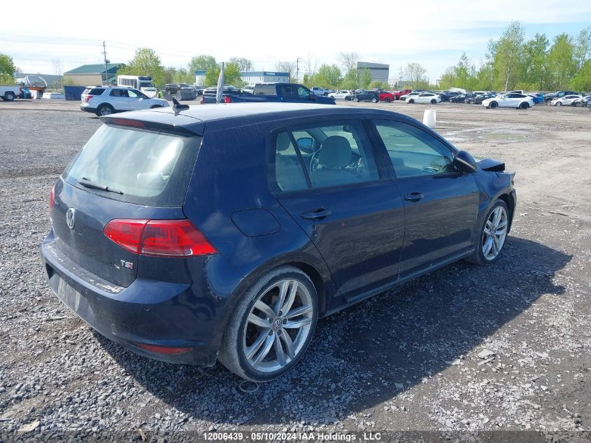 2016 Volkswagen Golf VIN: 3VW217AUXGM032460 Lot: 12006439