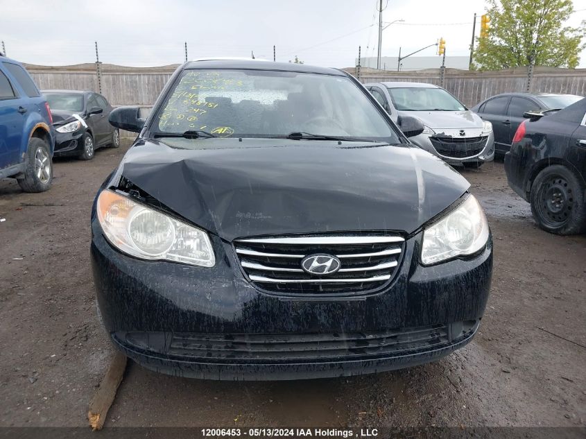 2010 Hyundai Elantra Gls VIN: KMHDU4AD3AU848751 Lot: 12006453