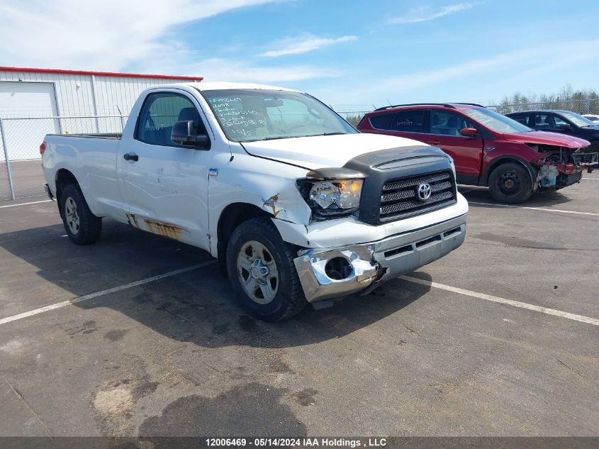 2008 Toyota Tundra Dlx 4.7L V8 VIN: 5TFLT52148X025560 Lot: 12006469