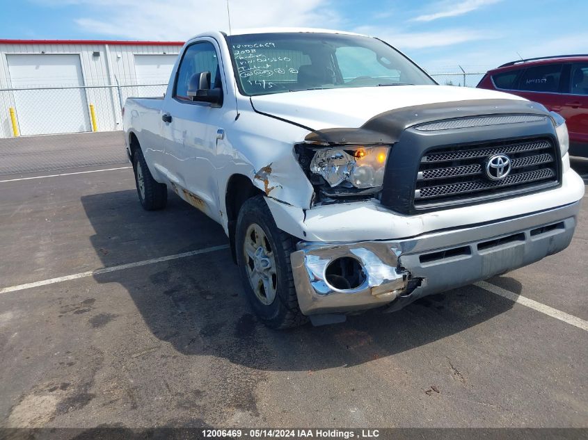 2008 Toyota Tundra Dlx 4.7L V8 VIN: 5TFLT52148X025560 Lot: 12006469