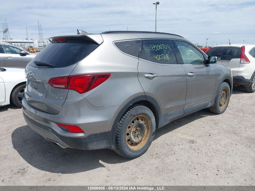 2017 Hyundai Santa Fe Sport 2.4 Premium VIN: 5XYZUDLBXHG400718 Lot: 12006508