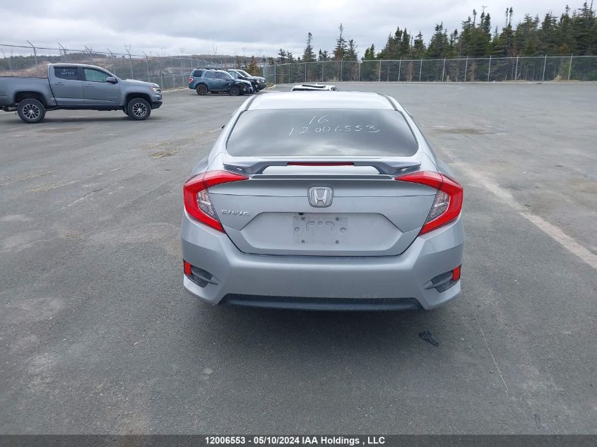 2016 Honda Civic Ex VIN: 2HGFC1F4XGH100308 Lot: 12006553