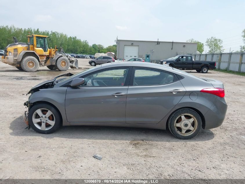 2013 Hyundai Elantra Gls VIN: 5NPDH4AE3DH392184 Lot: 12006570