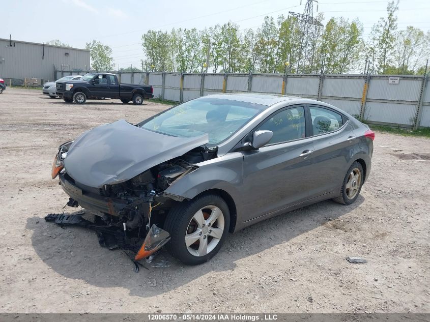 2013 Hyundai Elantra Gls VIN: 5NPDH4AE3DH392184 Lot: 12006570