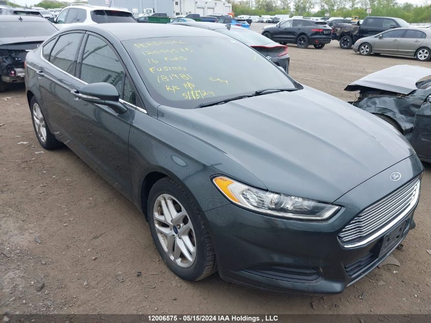 2016 Ford Fusion Se VIN: 3FA6P0H70GR181981 Lot: 12006575