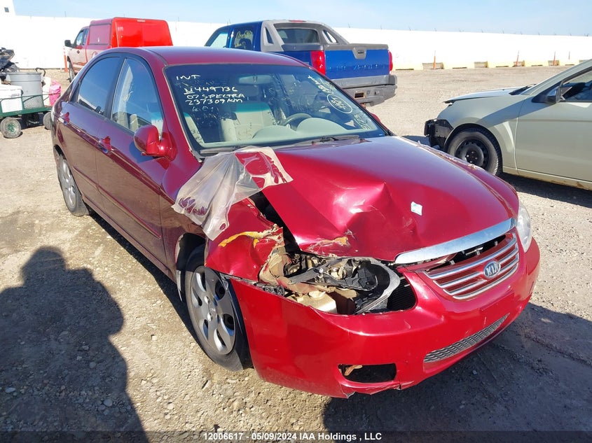 2007 Kia Spectra VIN: KNAFE121X75449736 Lot: 12006617