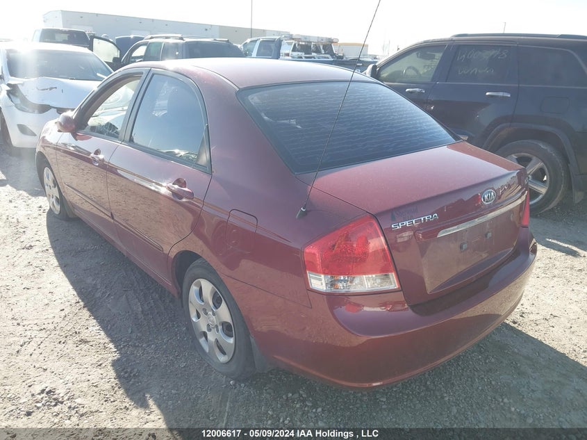 2007 Kia Spectra VIN: KNAFE121X75449736 Lot: 12006617