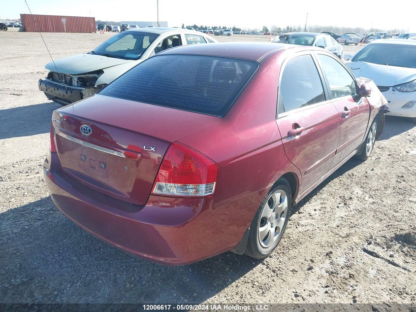 2007 Kia Spectra VIN: KNAFE121X75449736 Lot: 12006617