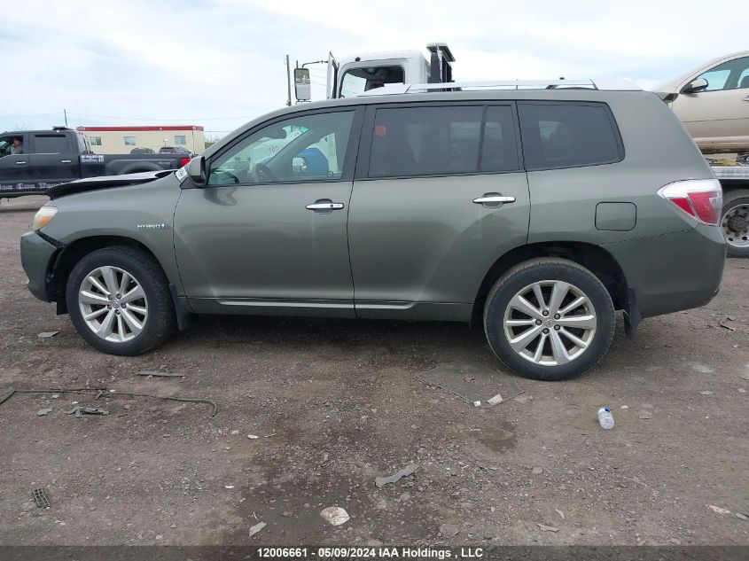 2009 Toyota Highlander Hybrid Hybrid VIN: JTEEW41A592031681 Lot: 12006661