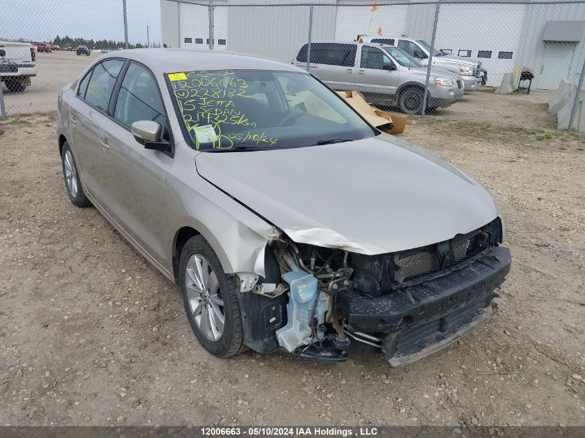 2015 Volkswagen Jetta Sedan VIN: 3VWDA7AJ6FM228182 Lot: 12006663