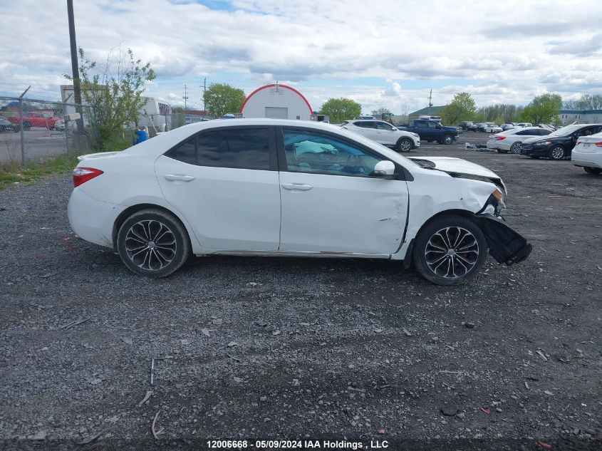 2015 Toyota Corolla L/Le/Le Pls/Prm/S/S Pls VIN: 2T1BURHE4FC315657 Lot: 12006668