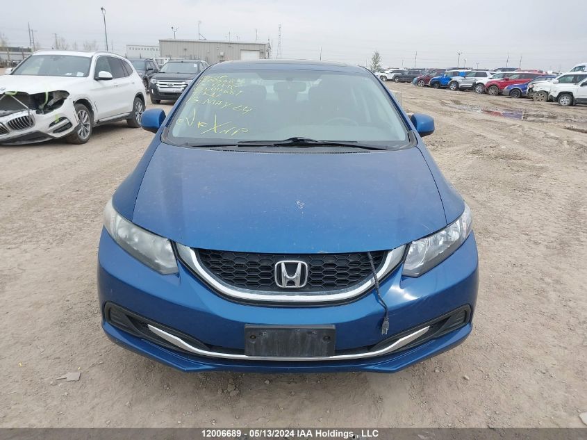 2013 Honda Civic Sdn VIN: 2HGFB2F55DH004681 Lot: 12006689