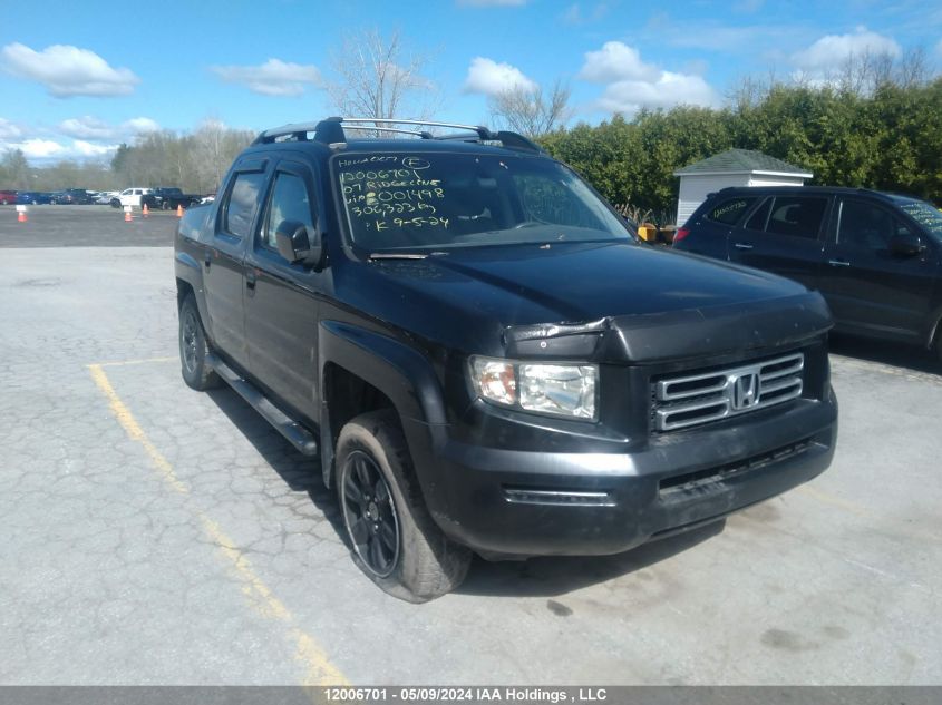 2007 Honda Ridgeline VIN: 2HJYK16497H001498 Lot: 12006701