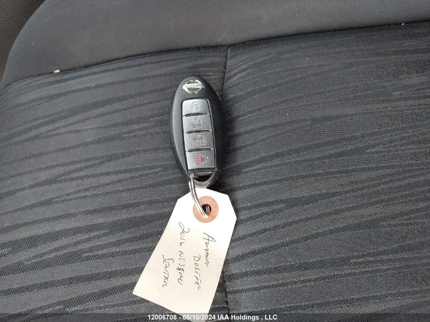 2016 Nissan Sentra S/Sv/Sr/Sl VIN: 3N1AB7AP9GL665174 Lot: 12006708