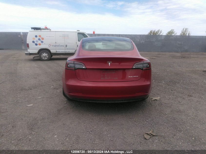 2019 Tesla Model 3 VIN: 5YJ3E1EB6KF437634 Lot: 12006720