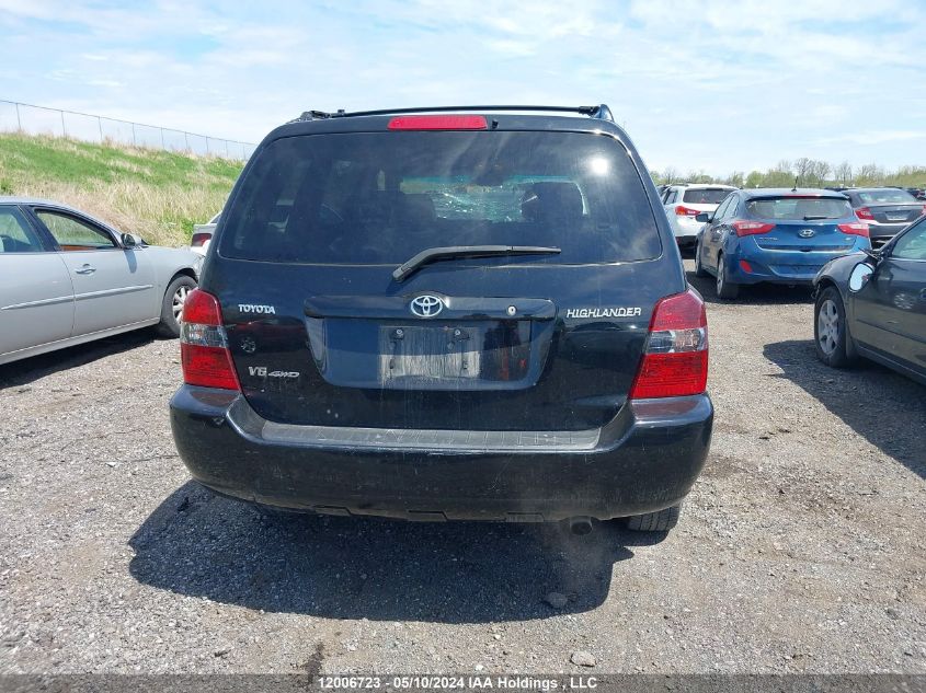 2006 Toyota Highlander Limited VIN: JTEHP21A960139162 Lot: 12006723