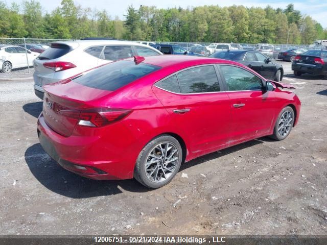 2019 Hyundai Elantra Luxury VIN: KMHD84LF4KU772039 Lot: 12006751