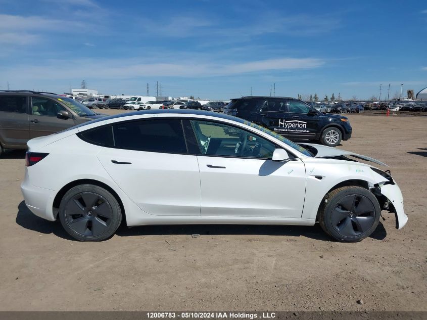 2022 Tesla Model 3 VIN: 5YJ3E1EBXNF277262 Lot: 12006783