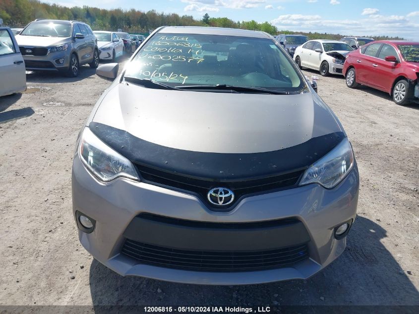 2014 Toyota Corolla Le VIN: 2T1BURHEXEC002577 Lot: 12006815