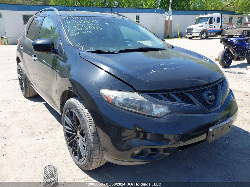 2012 Nissan Murano VIN: JN8AZ1MW6CW200949 Lot: 12006860