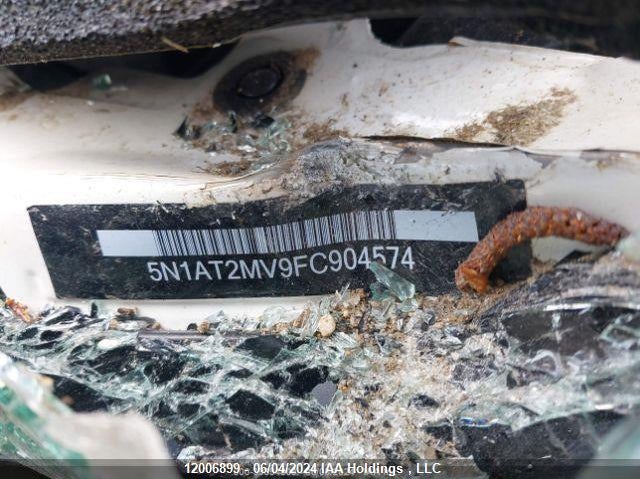 2015 Nissan Rogue S/Sl/Sv VIN: 5N1AT2MV9FC904574 Lot: 12006899