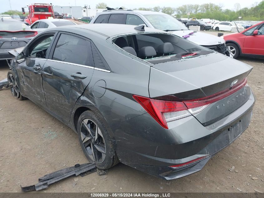 2022 Hyundai Elantra Ultimate Ivt With Tech Package VIN: KMHLN4AGXNU324568 Lot: 12006929