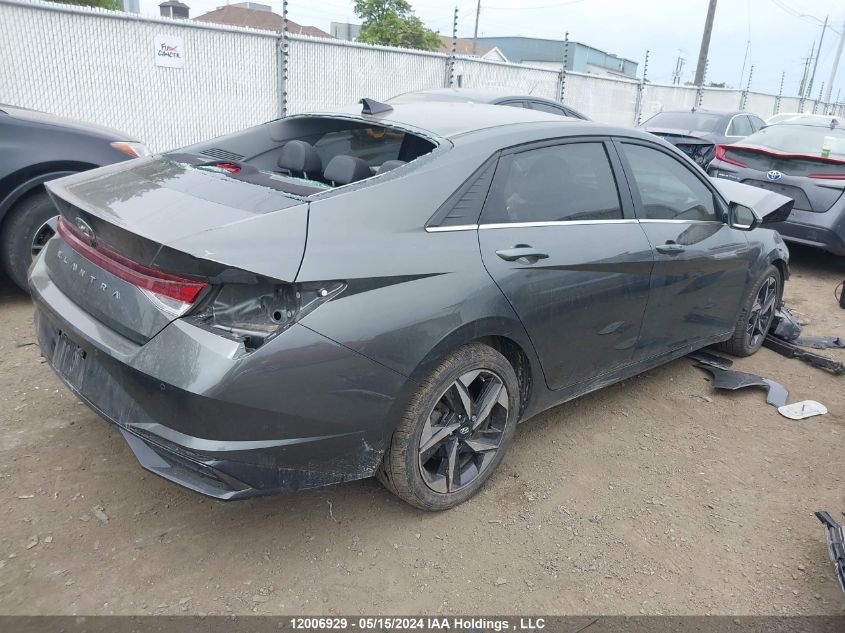 2022 Hyundai Elantra Ultimate Ivt With Tech Package VIN: KMHLN4AGXNU324568 Lot: 12006929