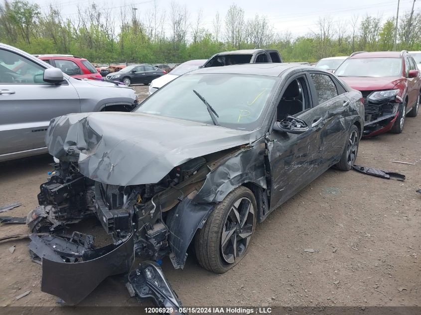 2022 Hyundai Elantra Ultimate Ivt With Tech Package VIN: KMHLN4AGXNU324568 Lot: 12006929