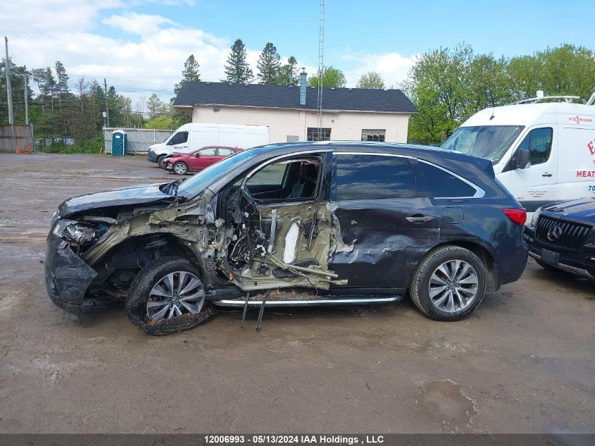 2016 Acura Mdx Technology VIN: 5FRYD4H63GB505063 Lot: 12006993