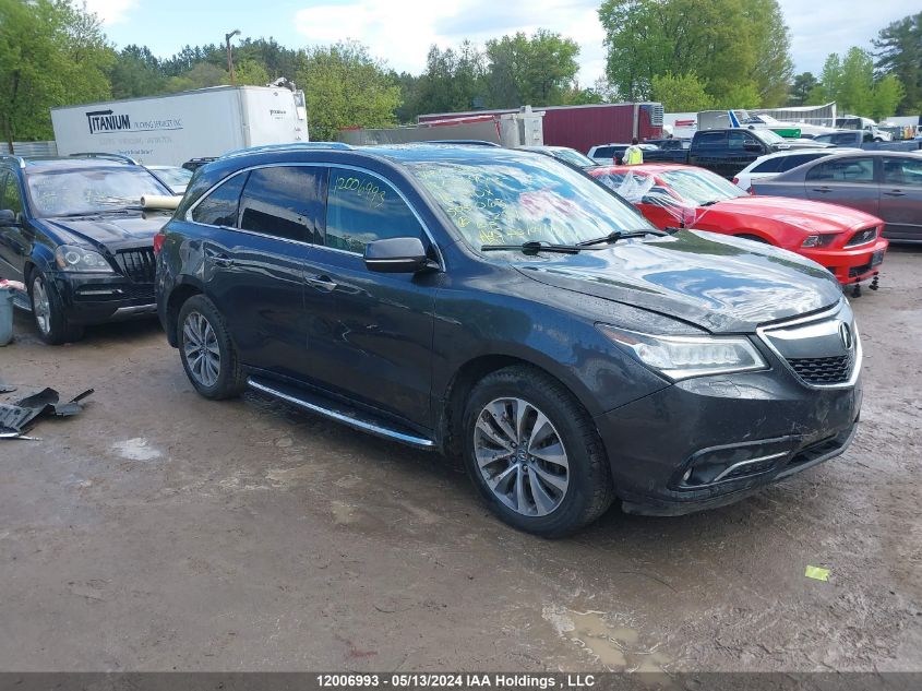 2016 Acura Mdx Technology VIN: 5FRYD4H63GB505063 Lot: 12006993