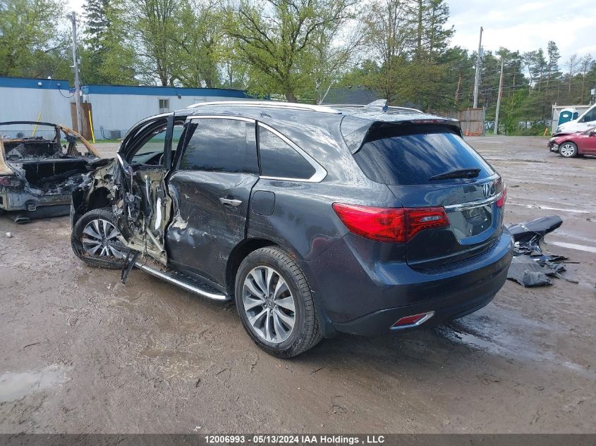 2016 Acura Mdx Technology VIN: 5FRYD4H63GB505063 Lot: 12006993