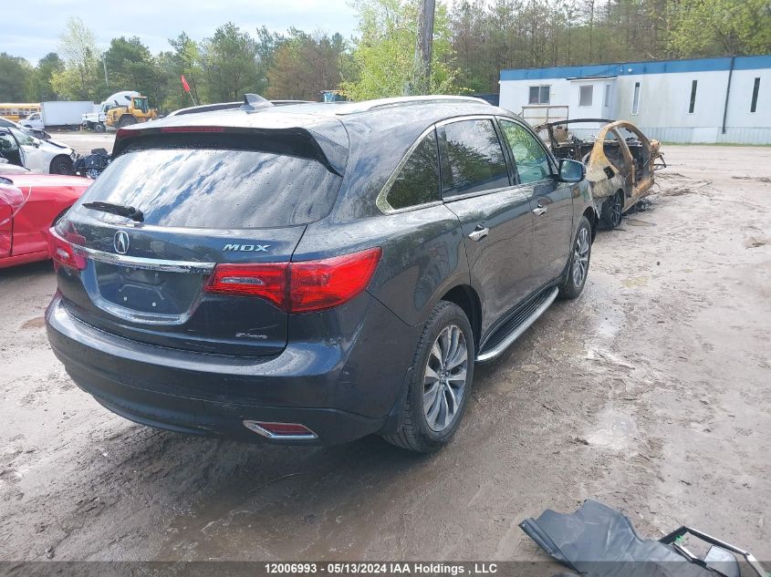 2016 Acura Mdx Technology VIN: 5FRYD4H63GB505063 Lot: 12006993