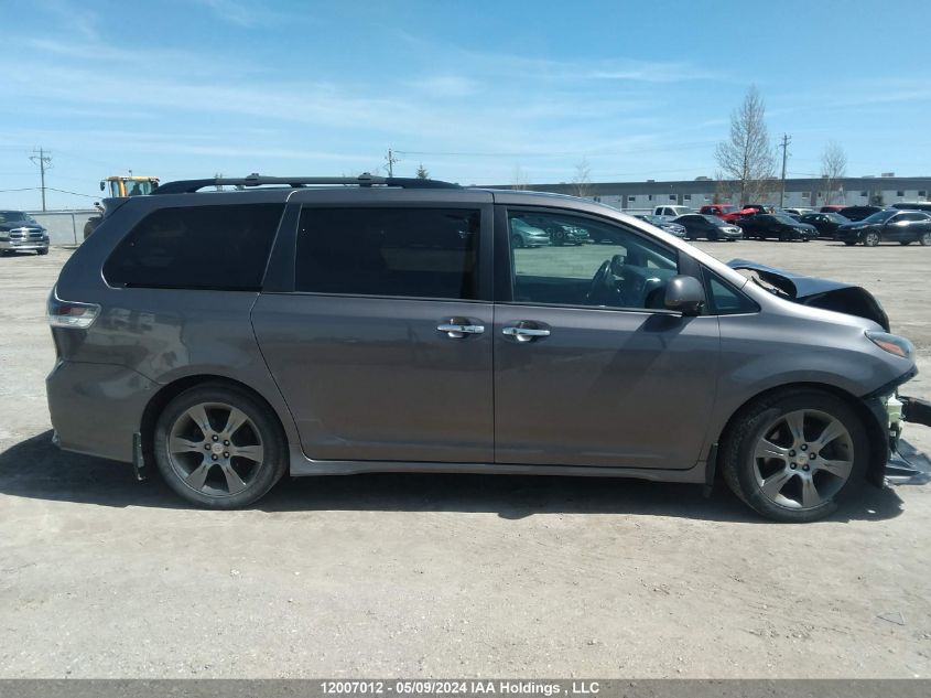 2016 Toyota Sienna Se VIN: 5TDXK3DC7GS707411 Lot: 12007012