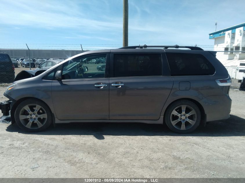 2016 Toyota Sienna Se VIN: 5TDXK3DC7GS707411 Lot: 12007012