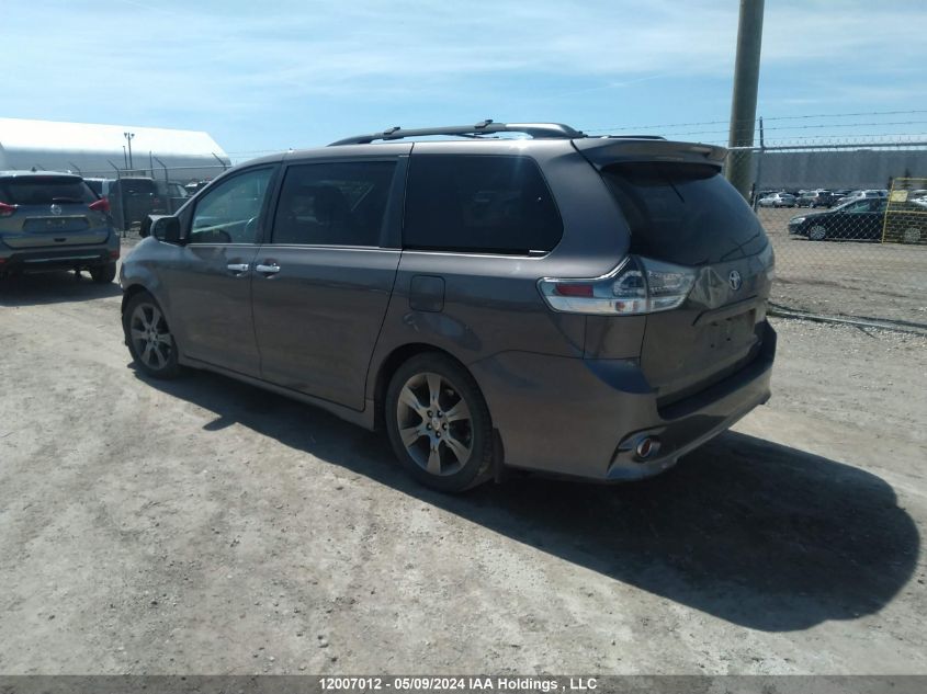 2016 Toyota Sienna Se VIN: 5TDXK3DC7GS707411 Lot: 12007012